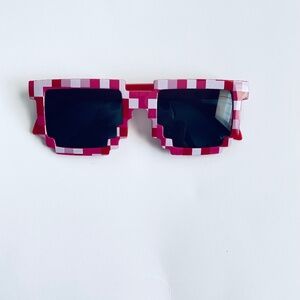 Red Sunglasses Mosaic Square Thug